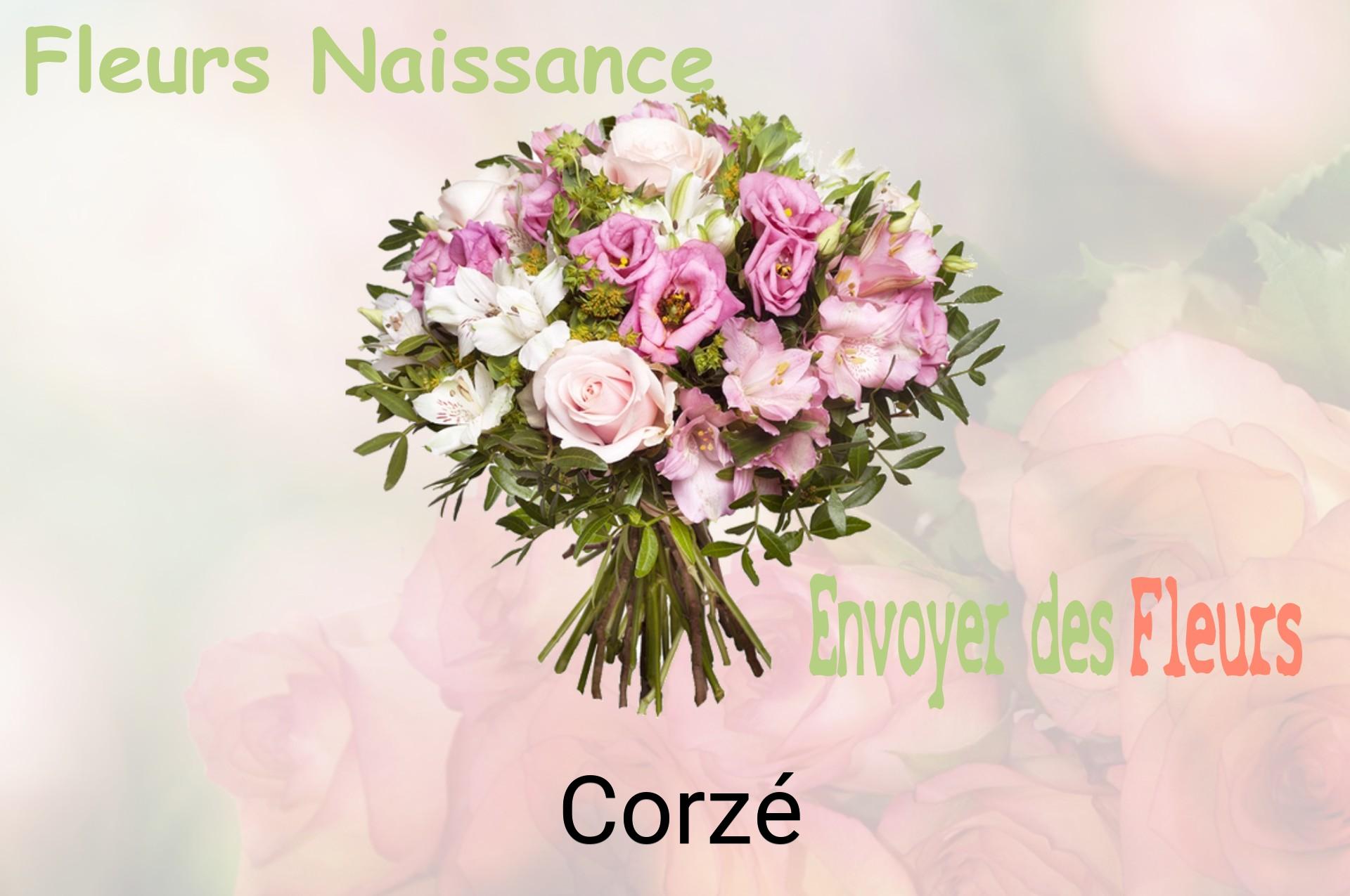 Bouquet de fleurs de naissance livré à Corzé